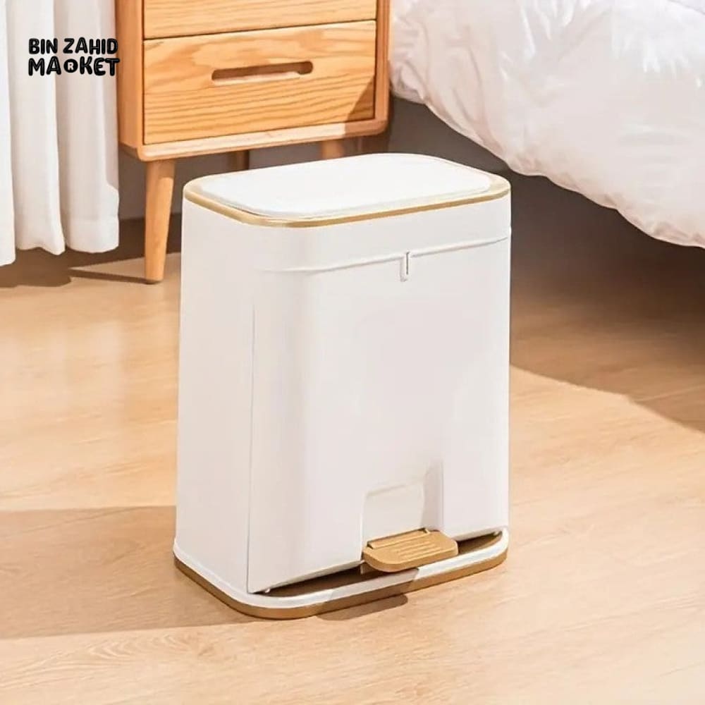 LUXURY DOUBLE LID TRASH CAN – ELEGANT & MODERN WASTE BIN