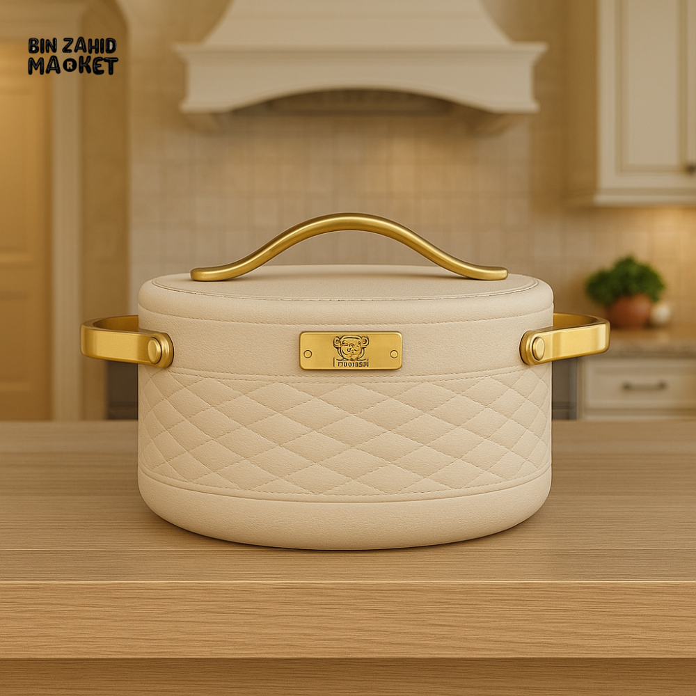 LUXURY INSULATED HOTPOT SET 3 PIECE - BEIGE