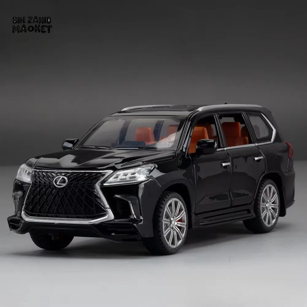LUXURY LEXUS LX570 DIECAST SUV METAL MODEL CAR WITH LIGHT & SOUND COLLECTOR'S EDITION TOY