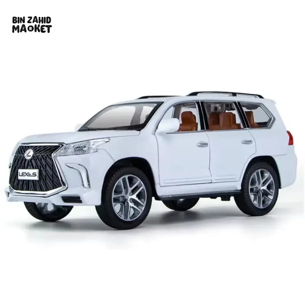 LUXURY LEXUS LX570 DIECAST SUV METAL MODEL CAR WITH LIGHT & SOUND COLLECTOR'S EDITION TOY