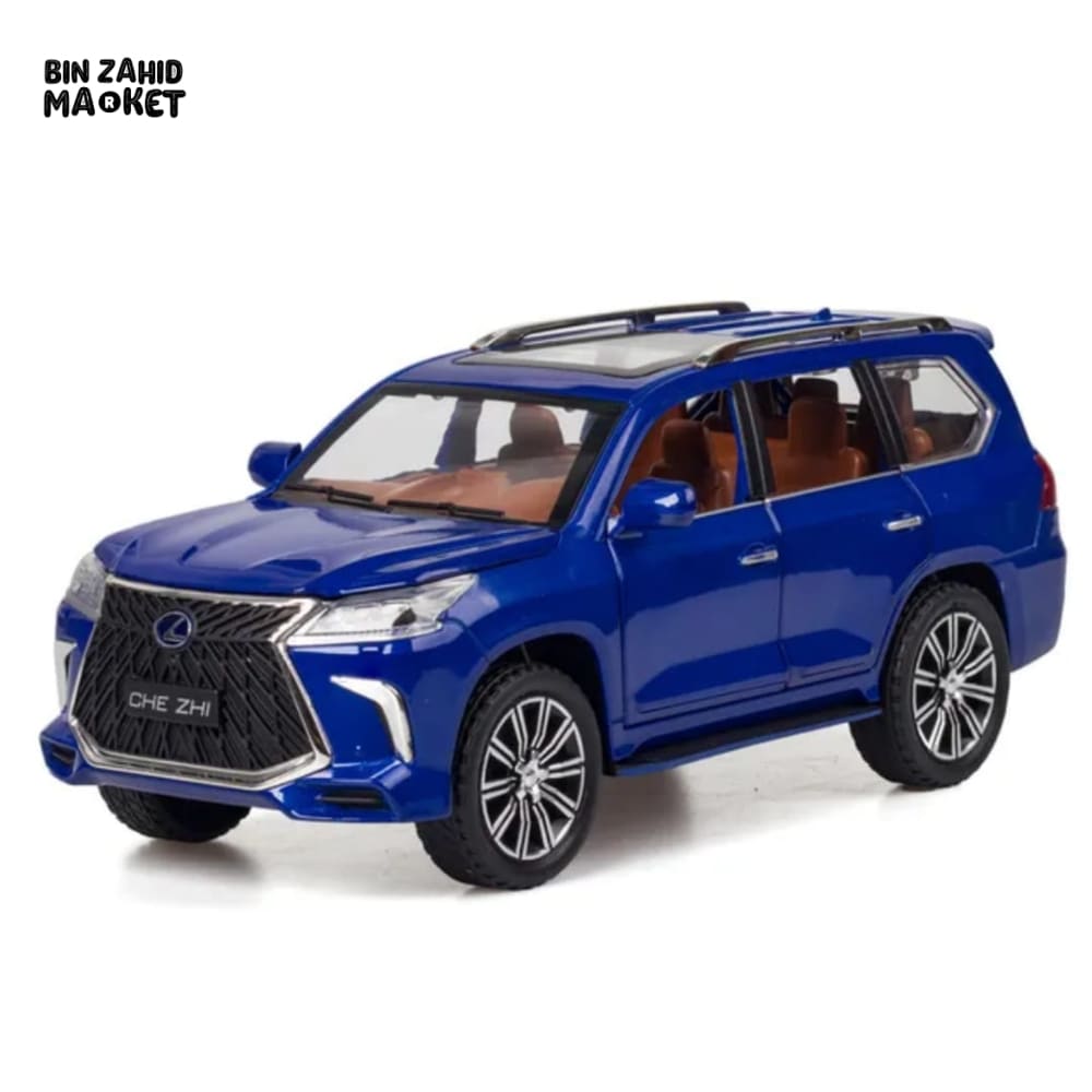 LUXURY LEXUS LX570 DIECAST SUV METAL MODEL CAR WITH LIGHT & SOUND COLLECTOR'S EDITION TOY