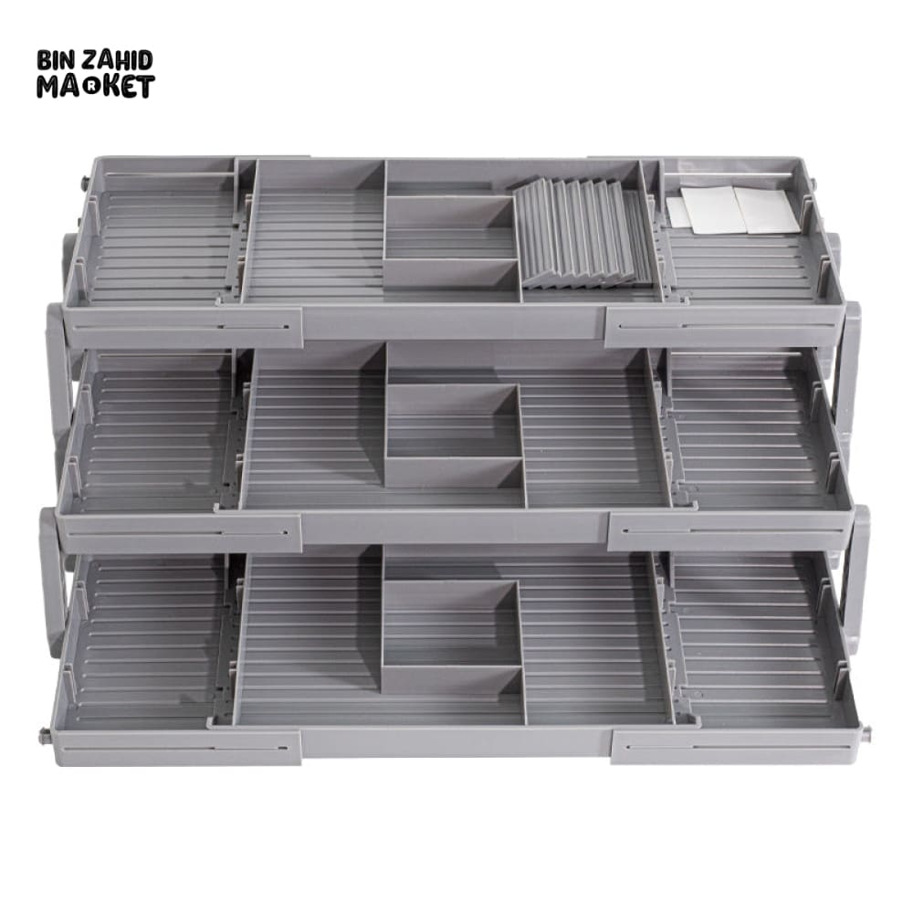 LUXURY MAKEUP & JEWELRY ORGANIZER BOX FOR DRESSING TABLE – 3 TIER COSMETIC STORAGE RACK