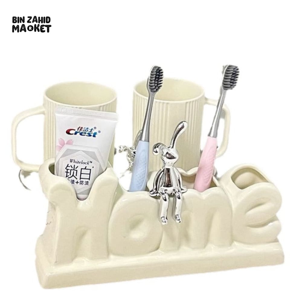 LUXURY TOOTHBRUSH STAND – NON-PERFORATED BATHROOM ORGANIZER & ELECTRIC BRUSH HOLDER FOR SINK & TOILET STORAGE
