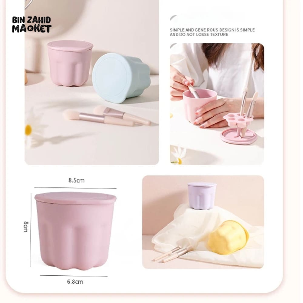 MAKEUP BRUSHES CLEANER CUP