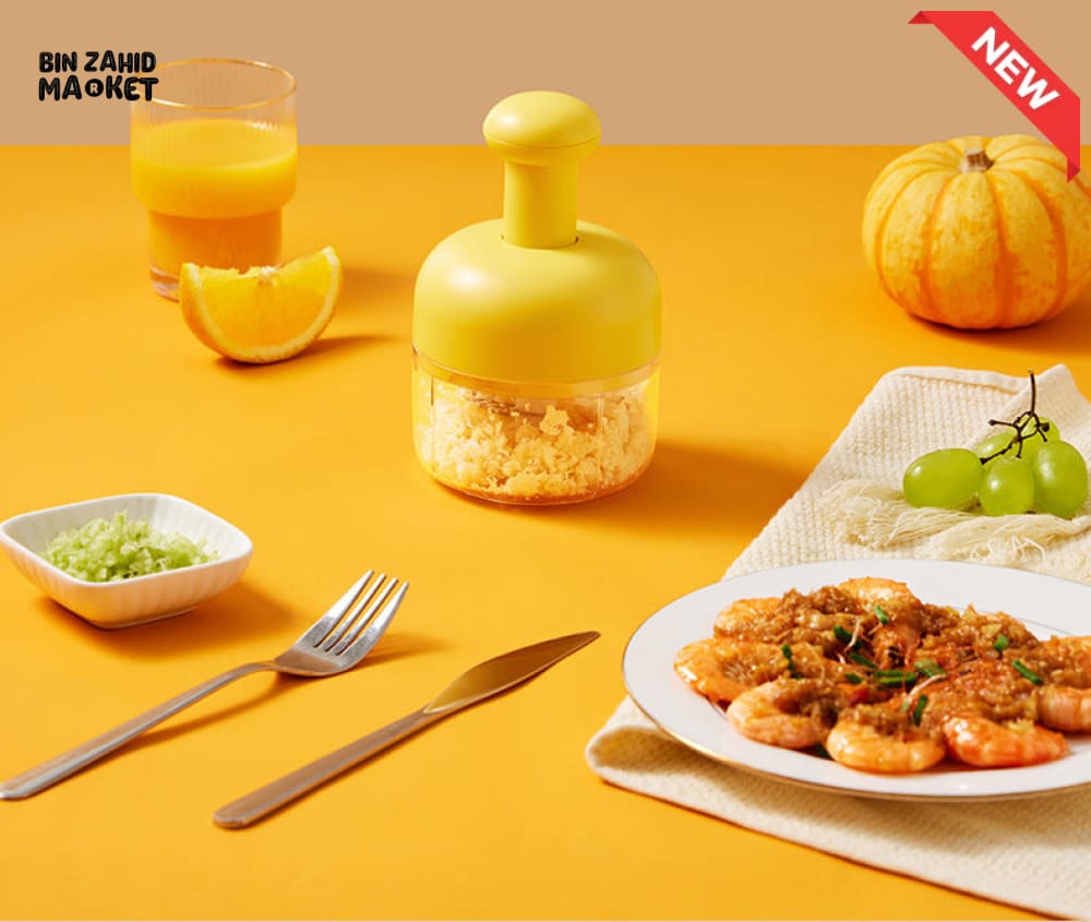 MANUAL GARLIC PRESS – HEAVY-DUTY GARLIC CRUSHER TOOL