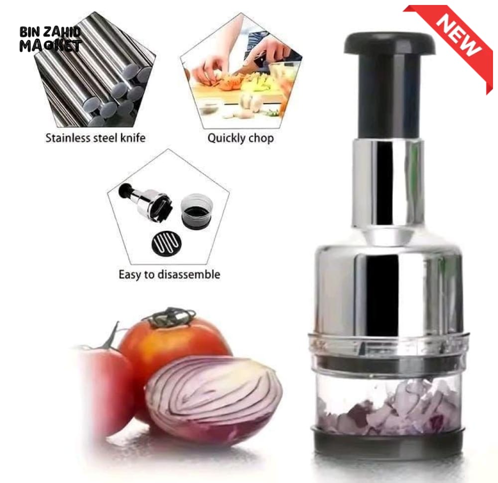 MANUAL STAINLESS STEEL GARLIC CHOPPER