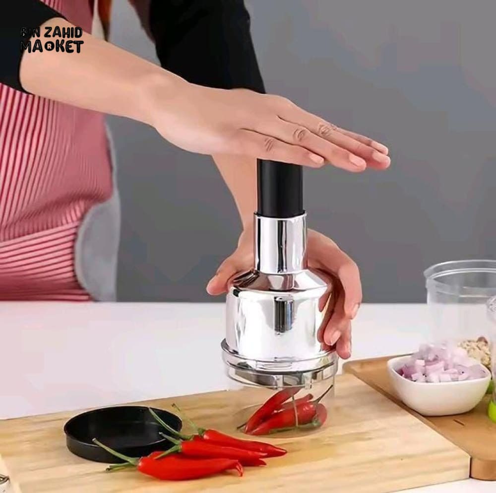 MANUAL STAINLESS STEEL GARLIC CHOPPER