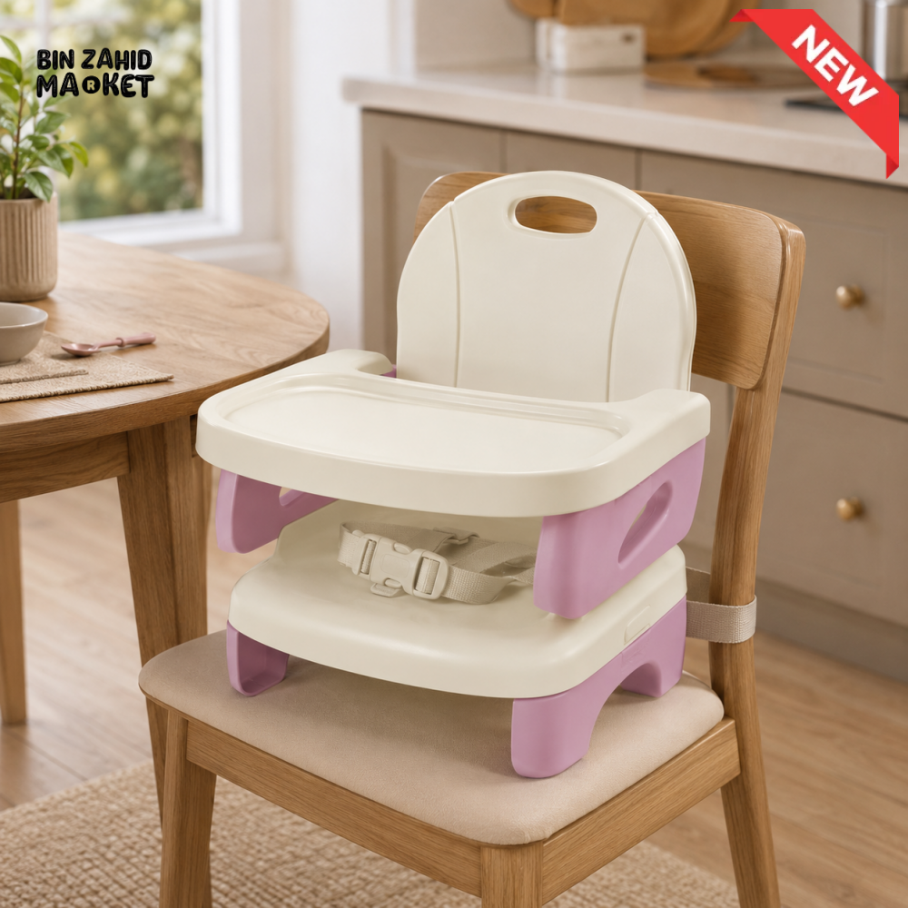 MASTELA PORTABLE BABY BOOSTER SEAT WITH REMOVABLE TRAY