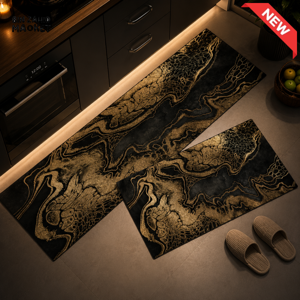 MATRUGS MARBLE KITCHEN FLOOR MAT SET - MEDIUM - 4 Length / 1.25 Ft