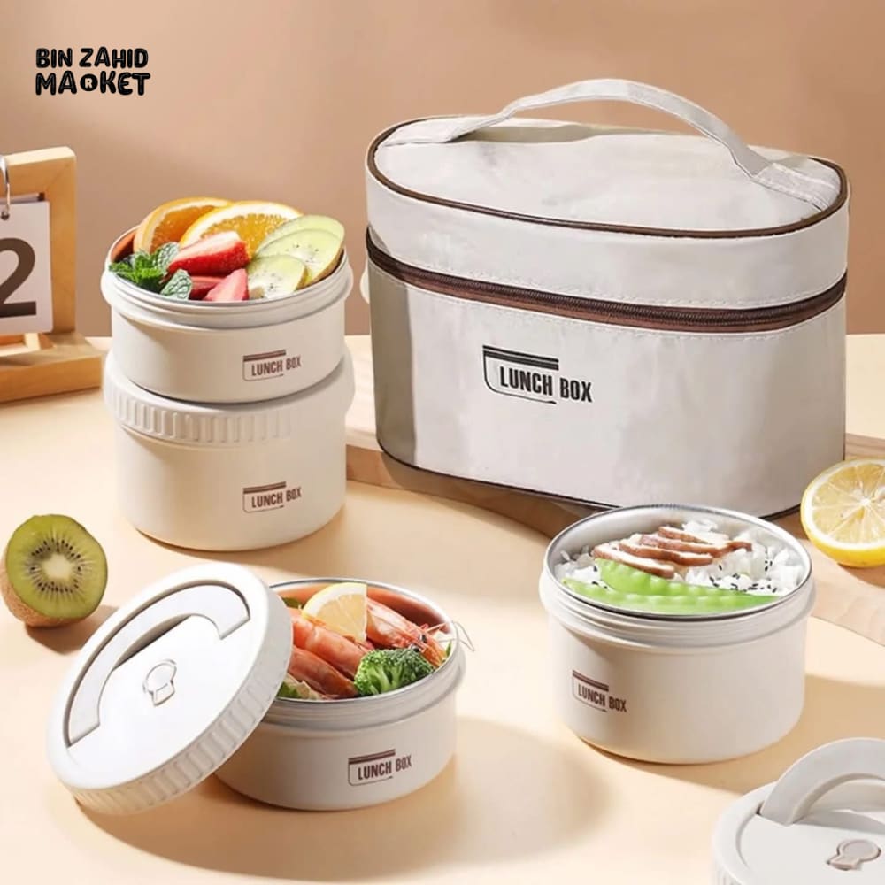 MEAL BAG THERMAL LUNCH BOXES WITH INSULATION BAG – PREMIUM SUS304 STAINLESS STEEL