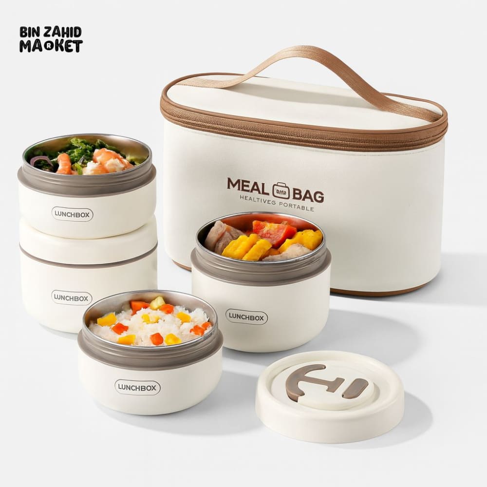 MEAL BAG THERMAL LUNCH BOXES WITH INSULATION BAG – PREMIUM SUS304 STAINLESS STEEL