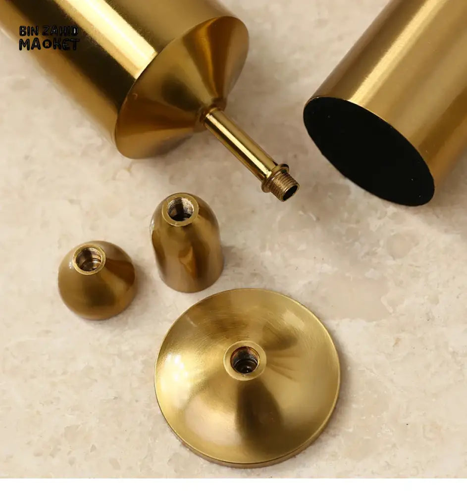 METAL GOLDEN CANDLE HOLDER 6 PIECES SET – LUXURY DECORATIVE CANDLE STANDS FOR HOME & EVENTS