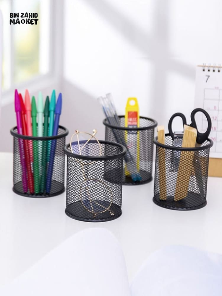 METAL MESH PEN HOLDER