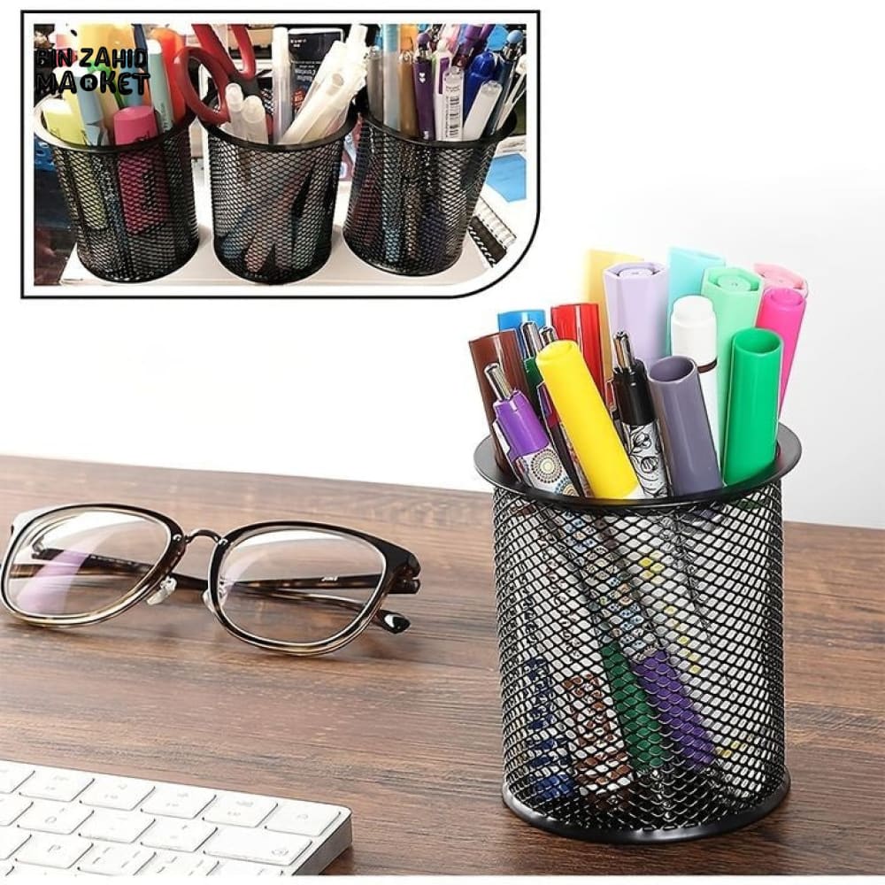 METAL MESH PEN HOLDER