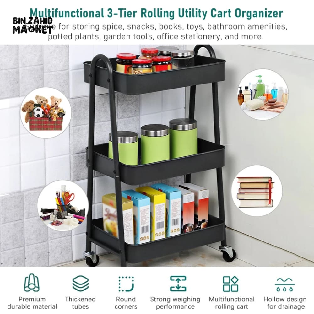 METAL UTILITY TROLLEY