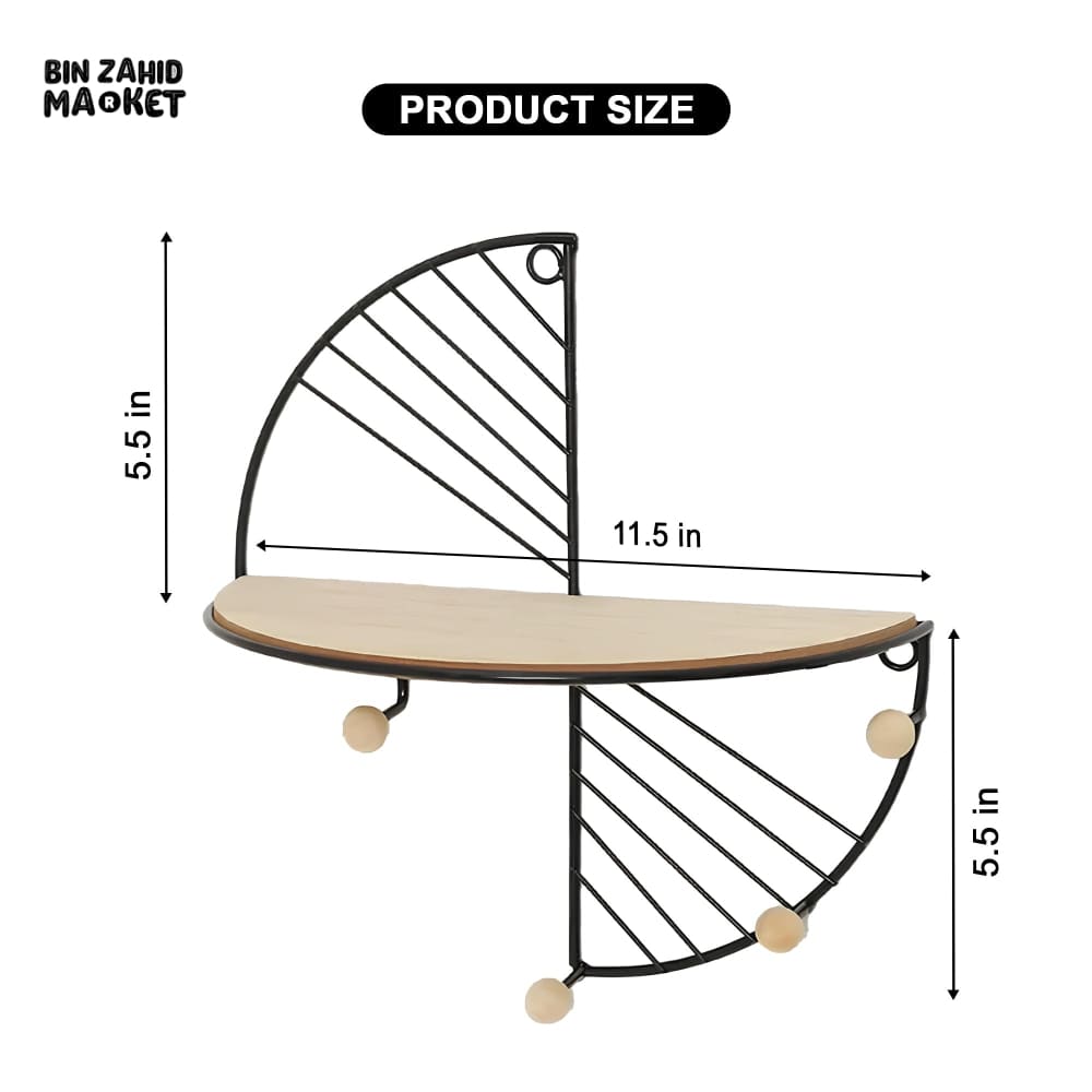 METAL WALL-MOUNTED STORAGE SHELF