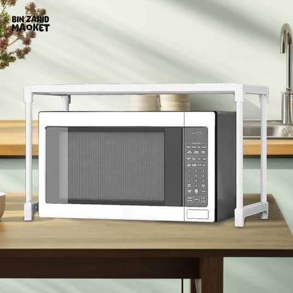 MICROWAVE OVEN RACK SHELF – HEIGHT ADJUSTABLE & EXTENDABLE