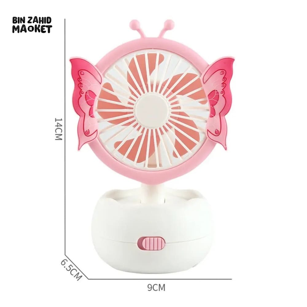 MINI BUTTERFLY KIDS USB FAN WITH WATER SUPPLY