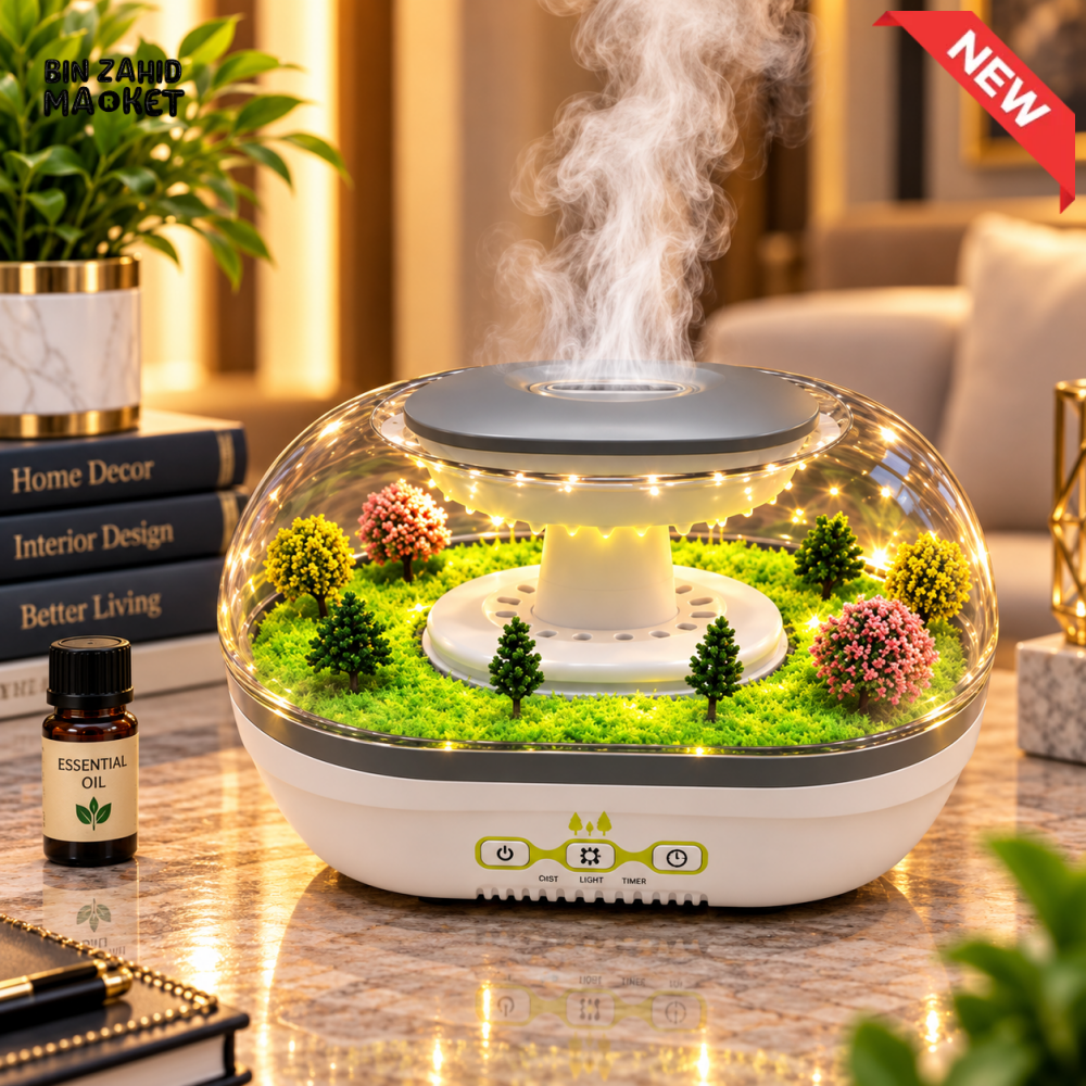 MINI GARDEN MIST DIFFUSER WITH LED LIGHT