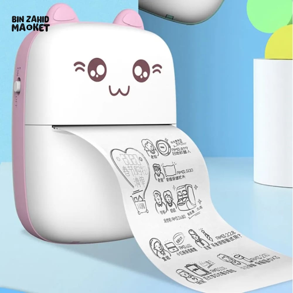 MINI KITTY USB RECHARGEABLE INKLESS PRINTER