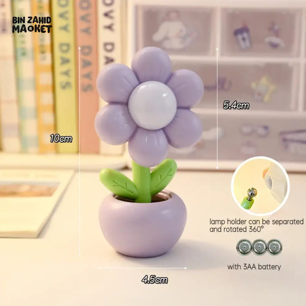 MINI LED FLORAL VASE NIGHT LIGHT