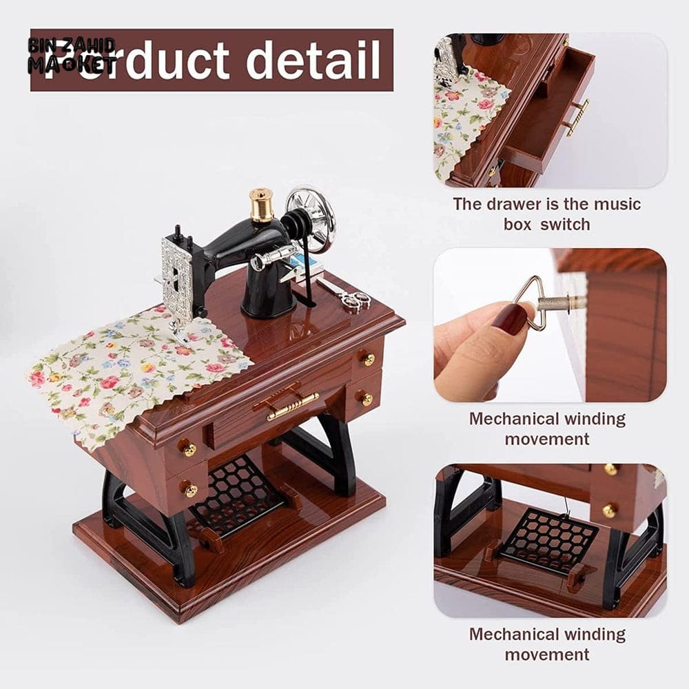MINI MUSICAL TREADLE SEWING MACHINE