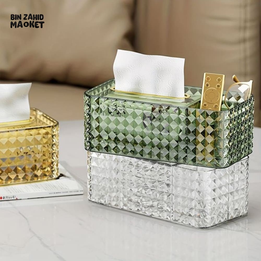 MODERN ACRYLIC DESKTOP TISSUE BOX