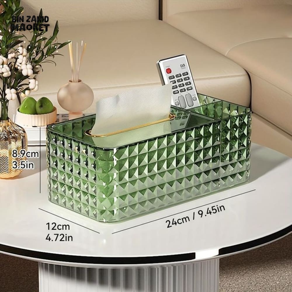 MODERN ACRYLIC DESKTOP TISSUE BOX