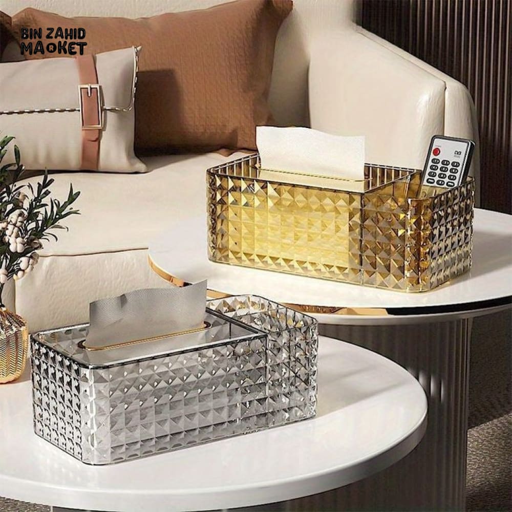 MODERN ACRYLIC DESKTOP TISSUE BOX