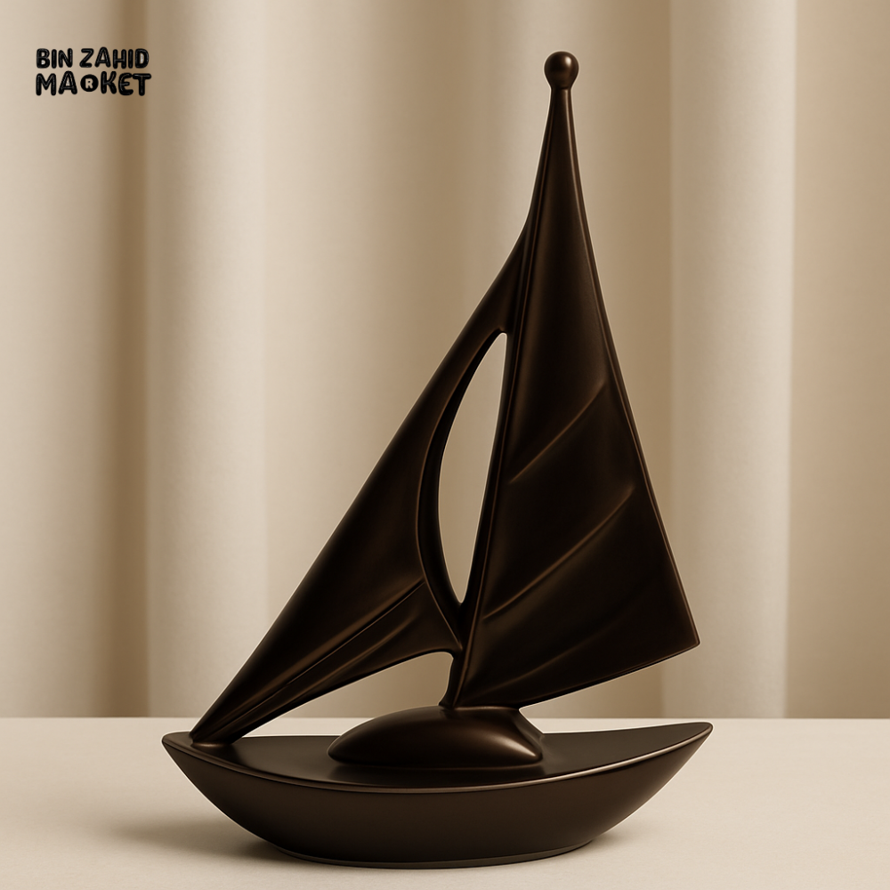 MODERN BOAT SCULPTURE – MINIMALIST HOME & OFFICE DECOR