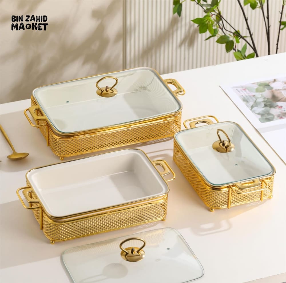 MODERN LUXOR 3 PIECES BUFFET DISH SET