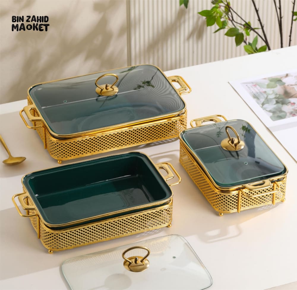 MODERN LUXOR 3 PIECES BUFFET DISH SET