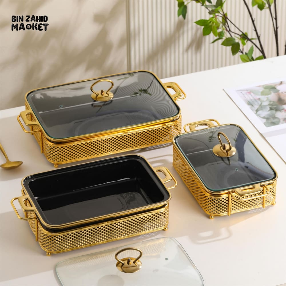 MODERN LUXOR 3 PIECES BUFFET DISH SET