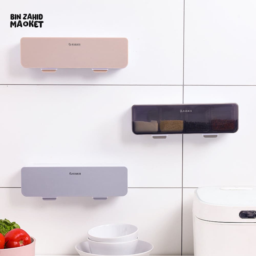 MODERN WALL SPICE SHELF – CONDIMENT BOX STORAGE TOOL