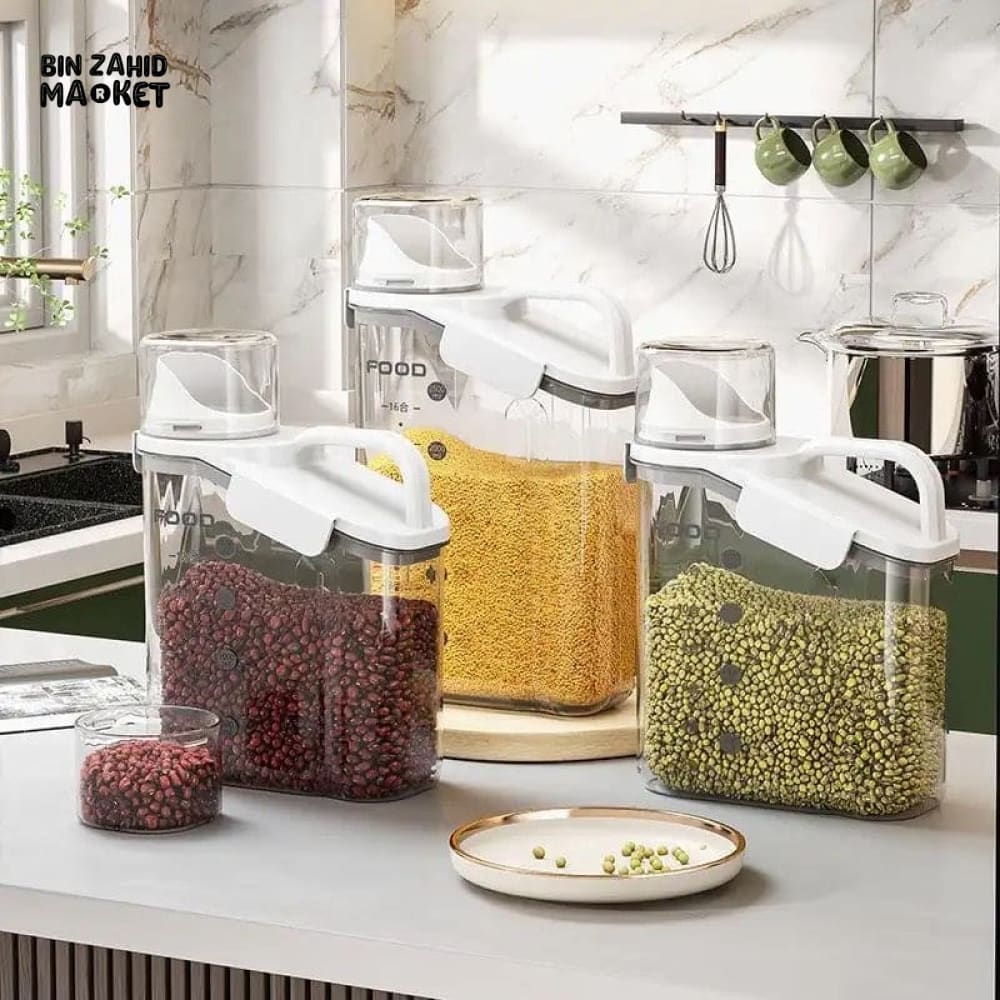 MOISTURE-PROOF CEREAL DISPENSER FOOD JAR