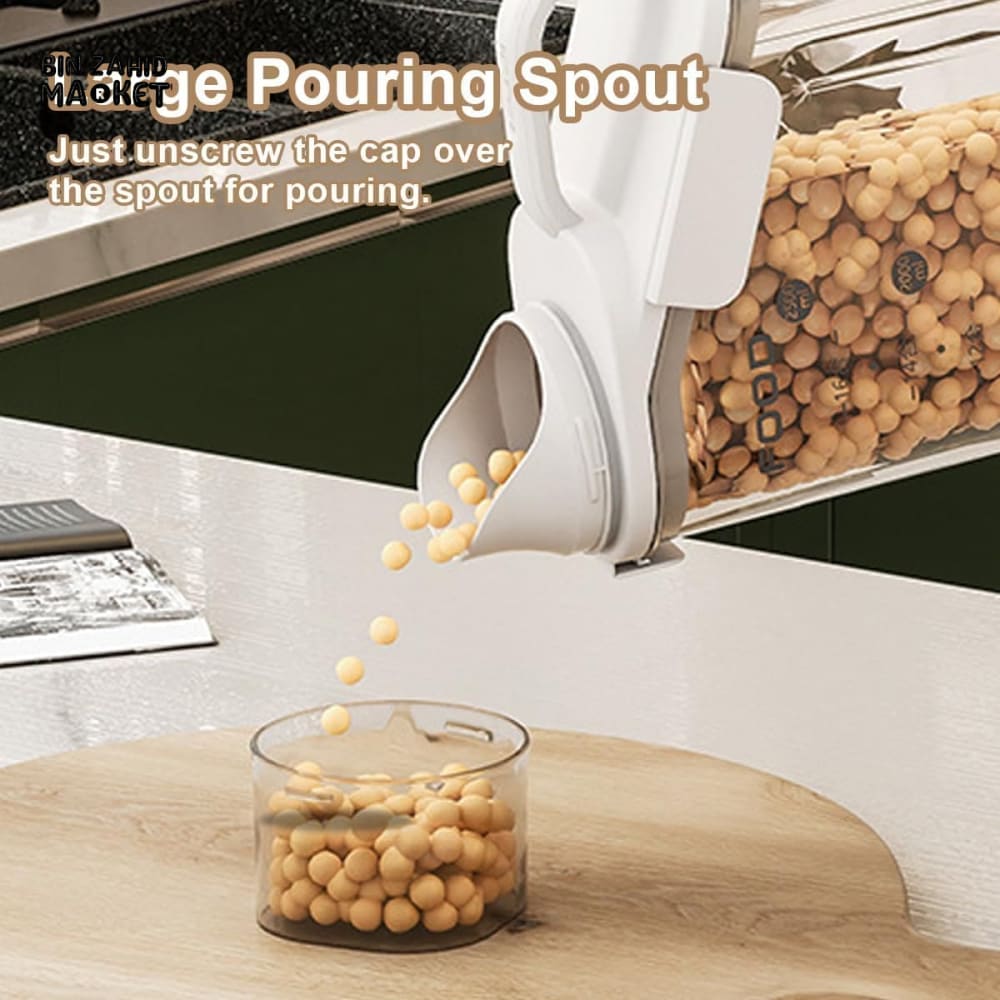 MOISTURE-PROOF CEREAL DISPENSER FOOD JAR