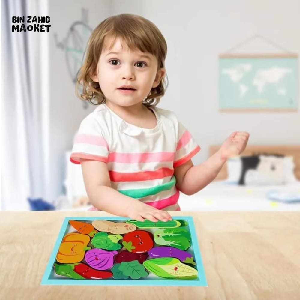 MONTESSORI 3D WOODEN ANIMAL PUZZLE TOY – EARLY EDUCATION TODDLER BLOCK SET