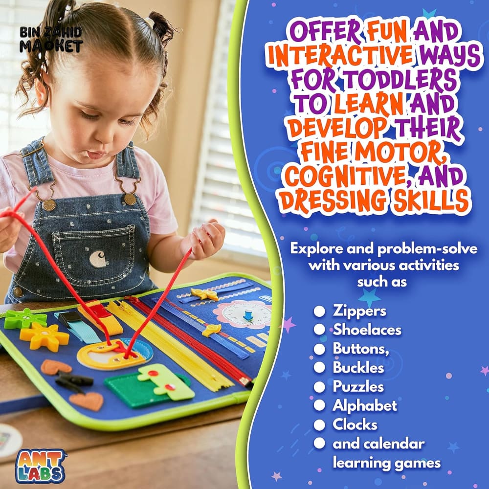 MONTESSORI TODDLERS ACTIVITY BUSY BOARD