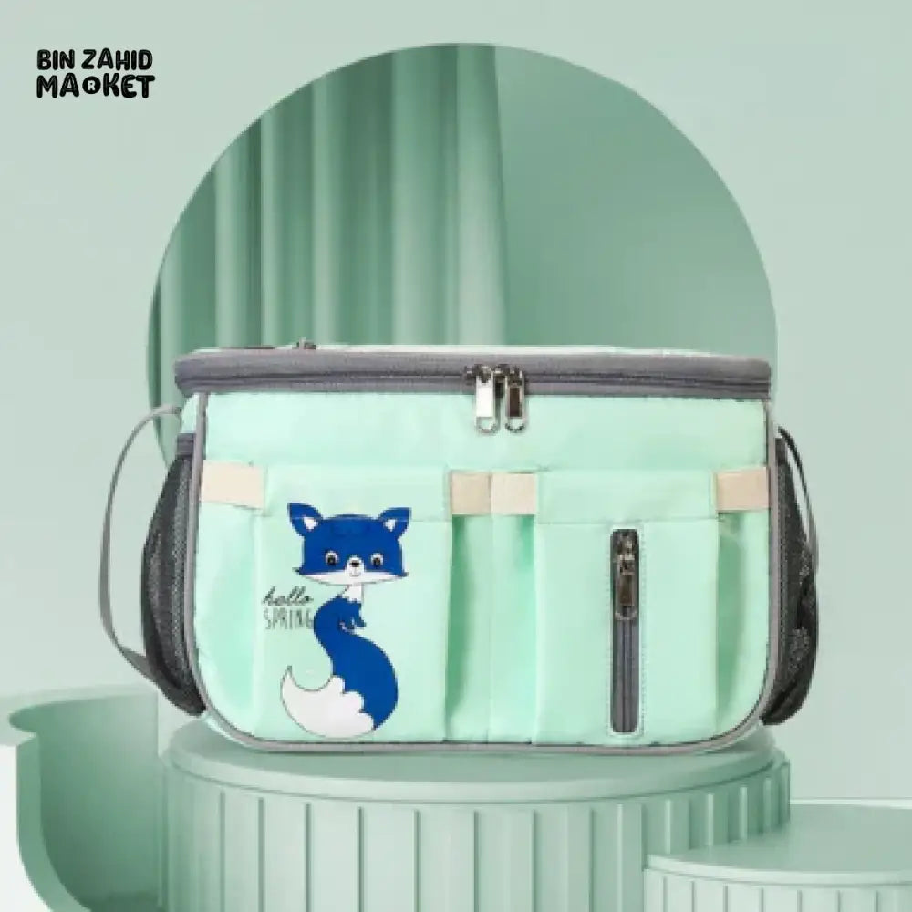 MULTI-FUNCTION DIAPER BAG ORGANIZER – STROLLER ATTACHABLE BABY TRAVEL BAG - GREEN