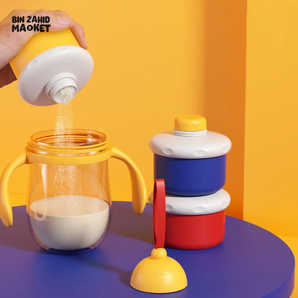 MULTI-LAYER BABY MILK POWDER BOX PORTABLE FOOD PORTIONING & MOISTURE-PROOF STORAGE