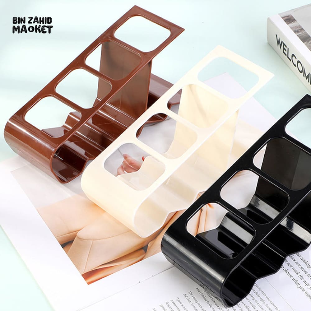 MULTI SLOT REMOTE CONTROL HOLDER STAND – PLASTIC STORAGE RACK FOR TV AC REMOTES