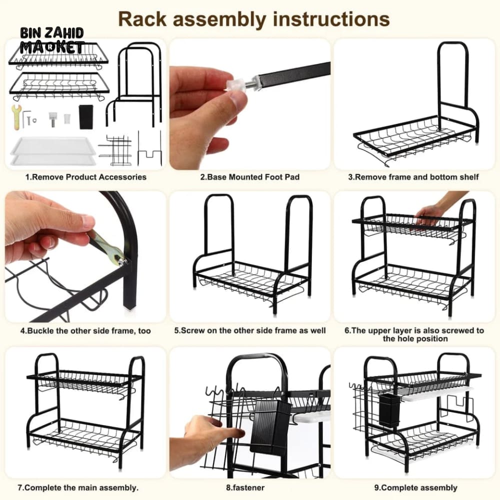 MULTI-TIERED DISH ORGANIZER