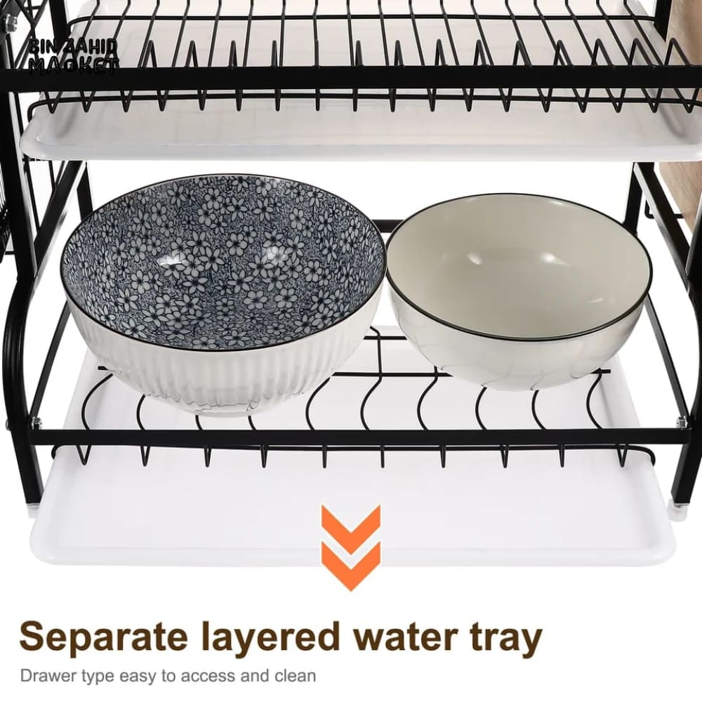 MULTI-TIERED DISH ORGANIZER