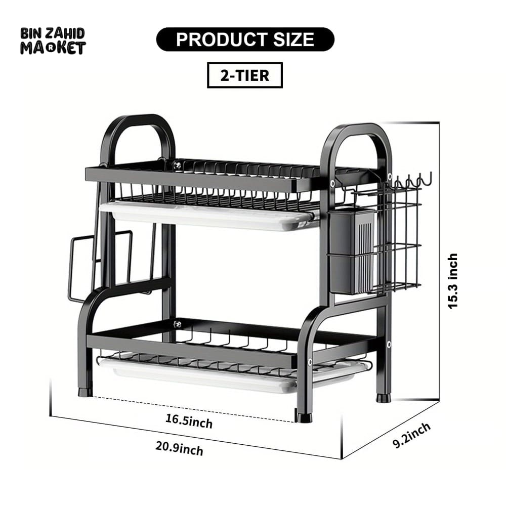 MULTI-TIERED DISH ORGANIZER