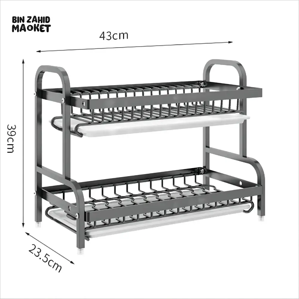 MULTI TIERS KITCHEN DISH ORGANIZER RACKS