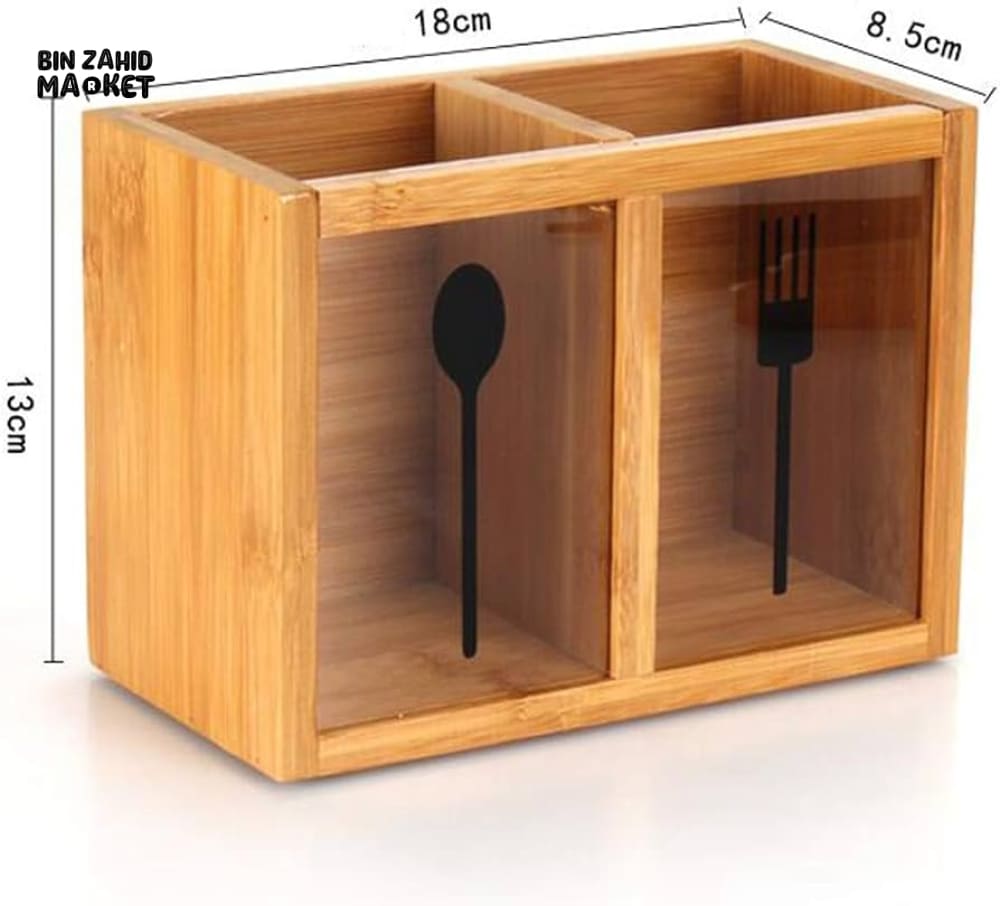 MULTIFUNCTIONAL BAMBOO CHOPSTICKS CAGE – KITCHEN STORAGE BOX