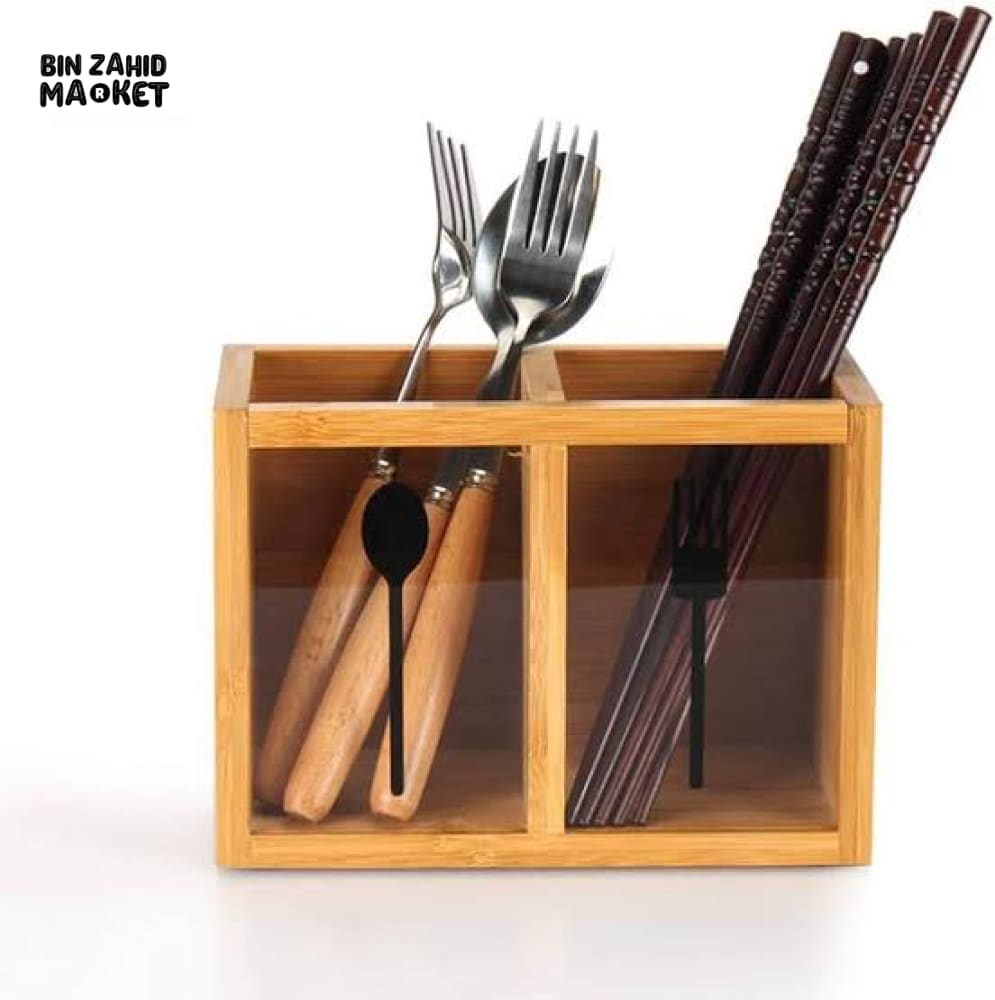 MULTIFUNCTIONAL BAMBOO CHOPSTICKS CAGE – KITCHEN STORAGE BOX