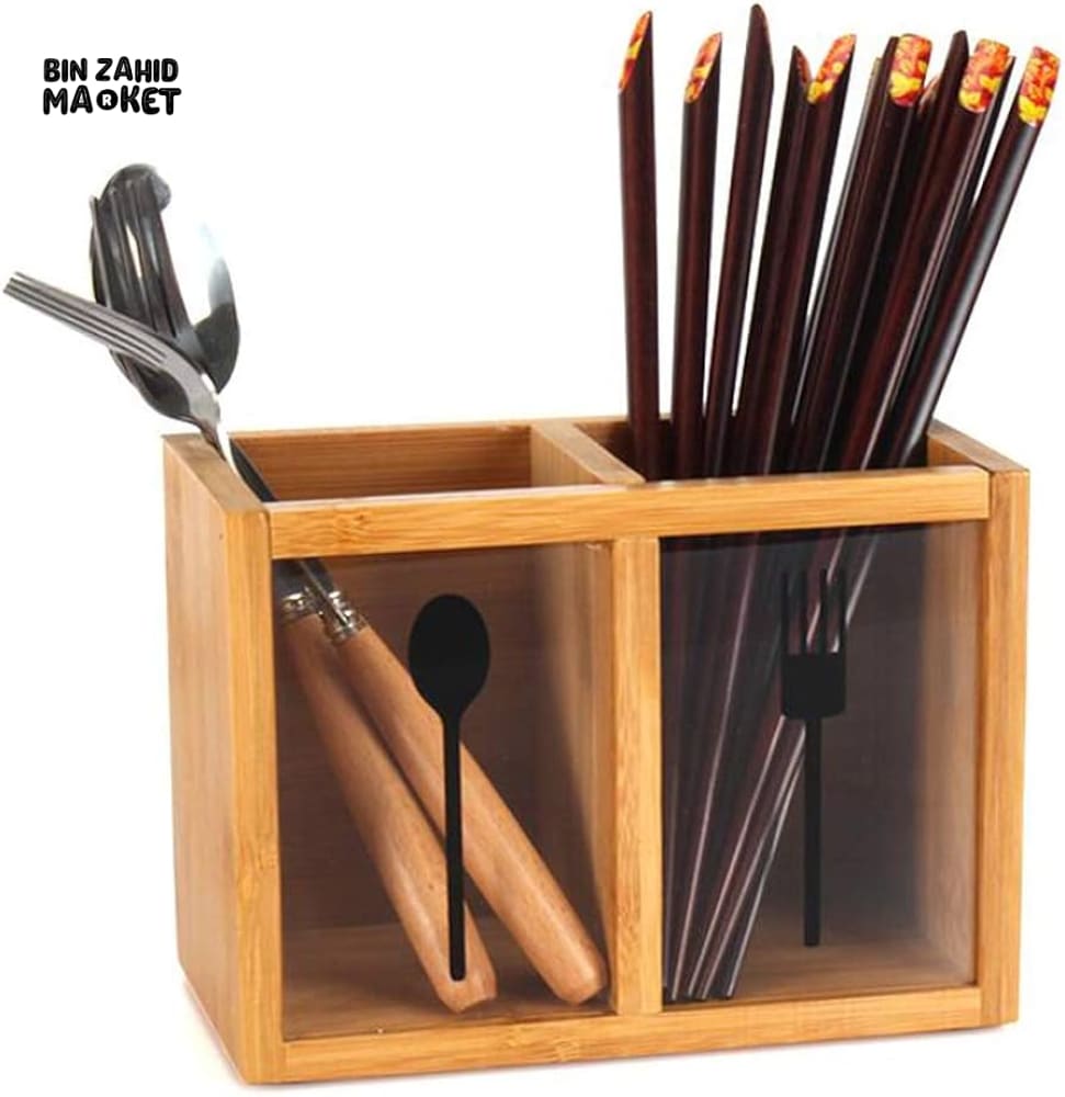 MULTIFUNCTIONAL BAMBOO CHOPSTICKS CAGE – KITCHEN STORAGE BOX