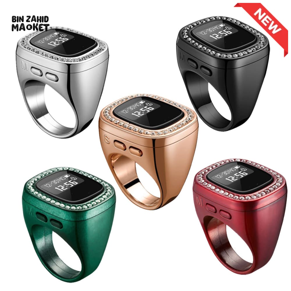 MULTIFUNCTIONAL DIAMOND DIGITAL COUNTER RING – SMART REMINDER TASBEEH PRAYER RING