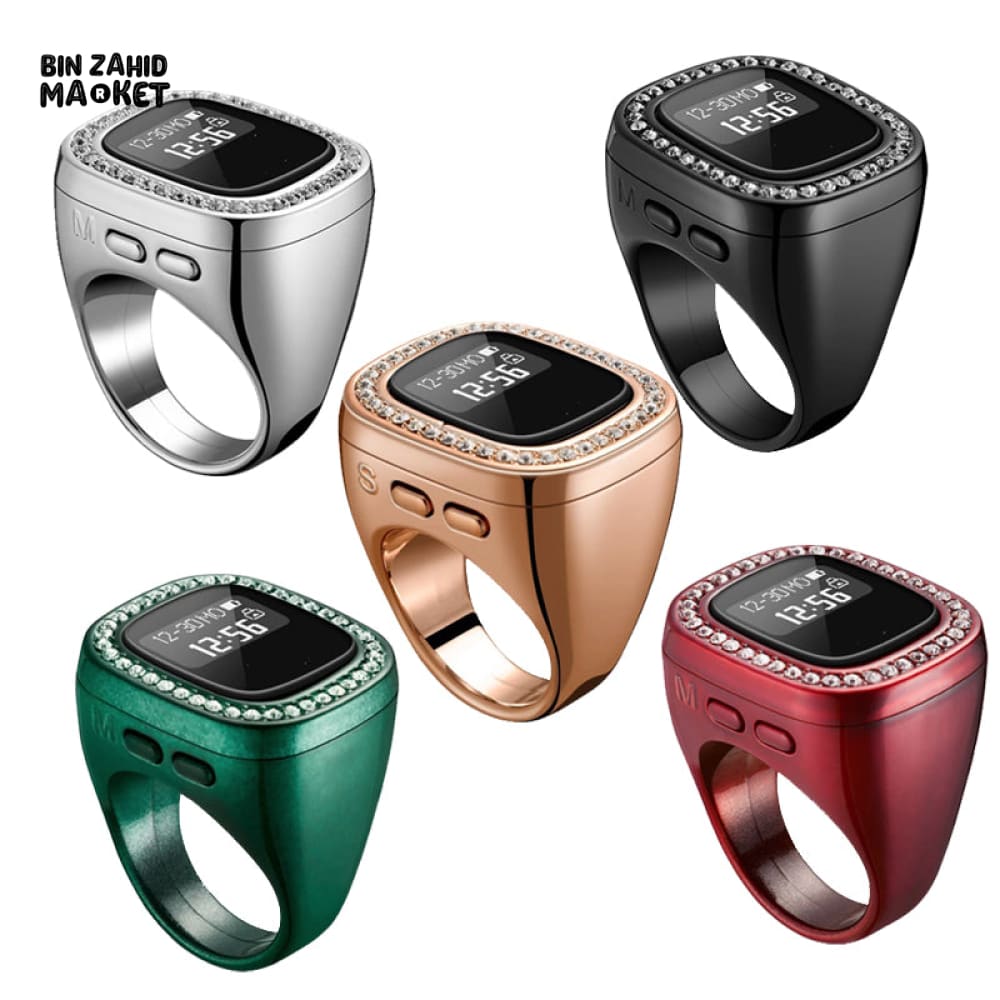 MULTIFUNCTIONAL DIAMOND DIGITAL COUNTER RING – SMART REMINDER TASBEEH PRAYER RING